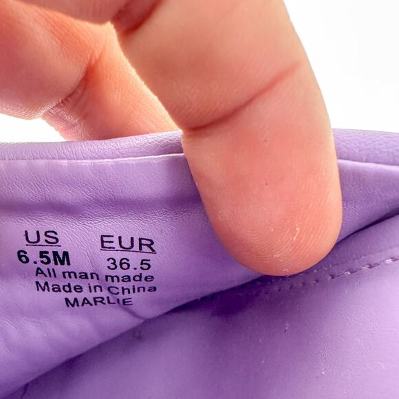 NEW Circus by Sam Edelman Marlie Purple Puffy Platform Mule Size 6.5 MSRP $79 - Picture 10 of 10